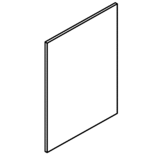 RTA - White Shaker - Vanity End Panels | 0.6"W x 34.5"H x 21"D