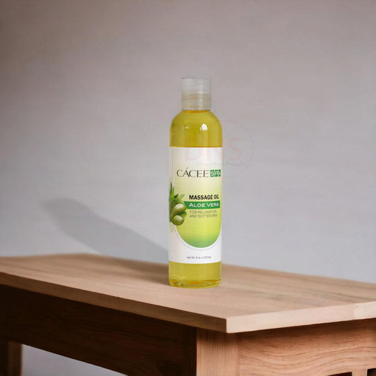 Cacee Spa Aloe Vera Massage Oil For Relaxation and Softer Skin 8 Oz