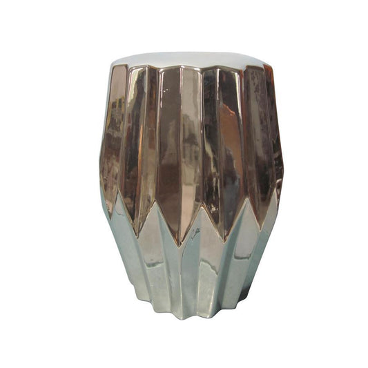 Moe's Column Stool In Silver