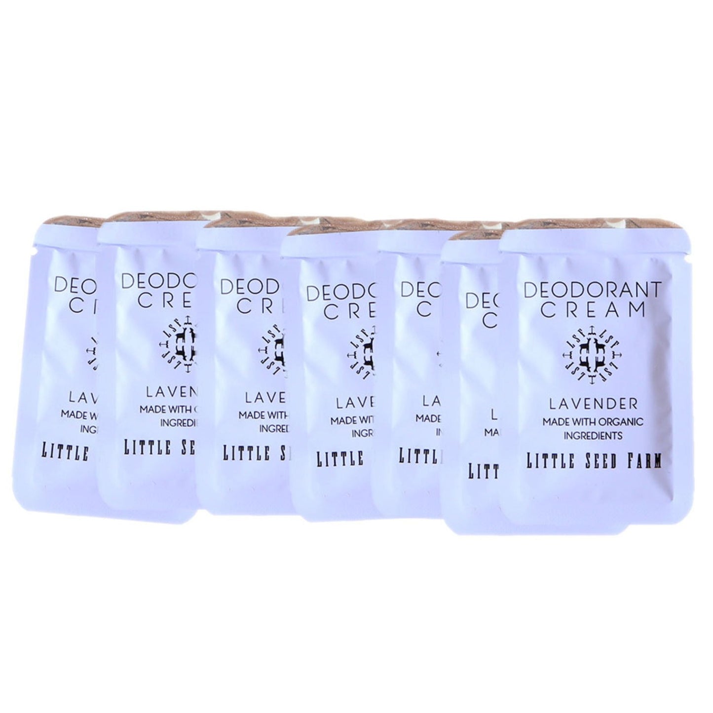 Travel Pack - Eight Organic Deodorant Cream Pouches
