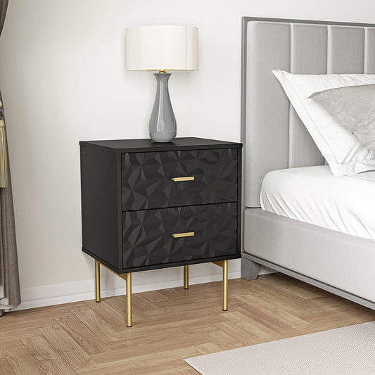 Vladimir 25.2" Tall 2-Drawer Nightstand