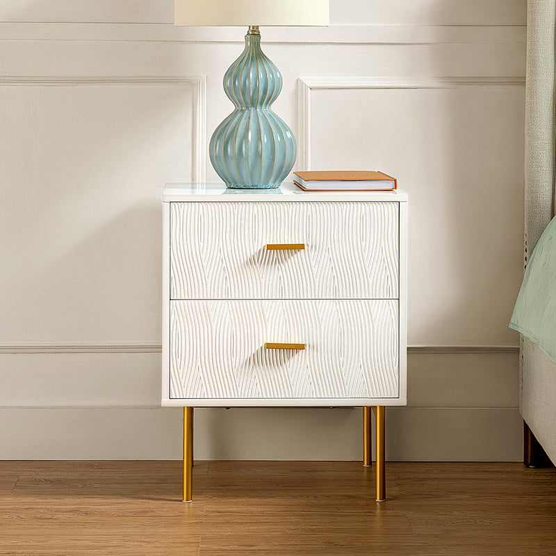 Valentiano 25.2" Tall 2-Drawer Nightstand