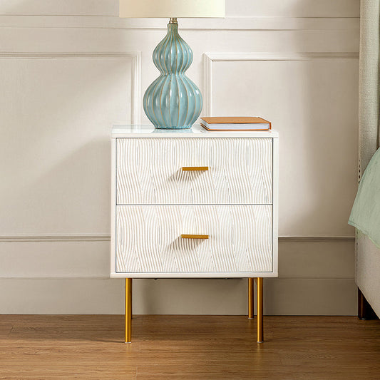 Valentiano 25.2" Tall 2-Drawer Nightstand