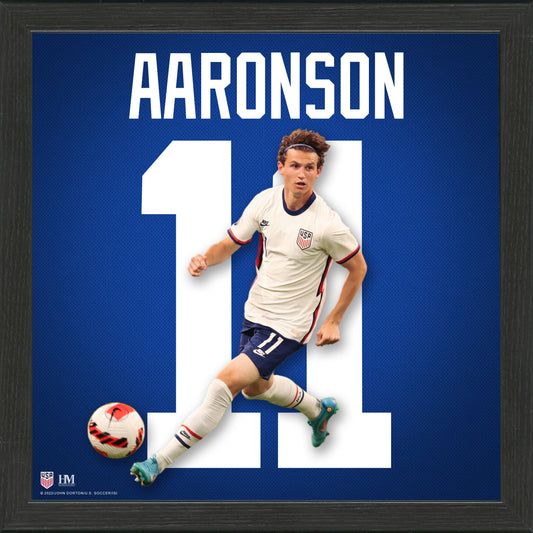 Brenden Aaronson USMT Impact Jersey Frame