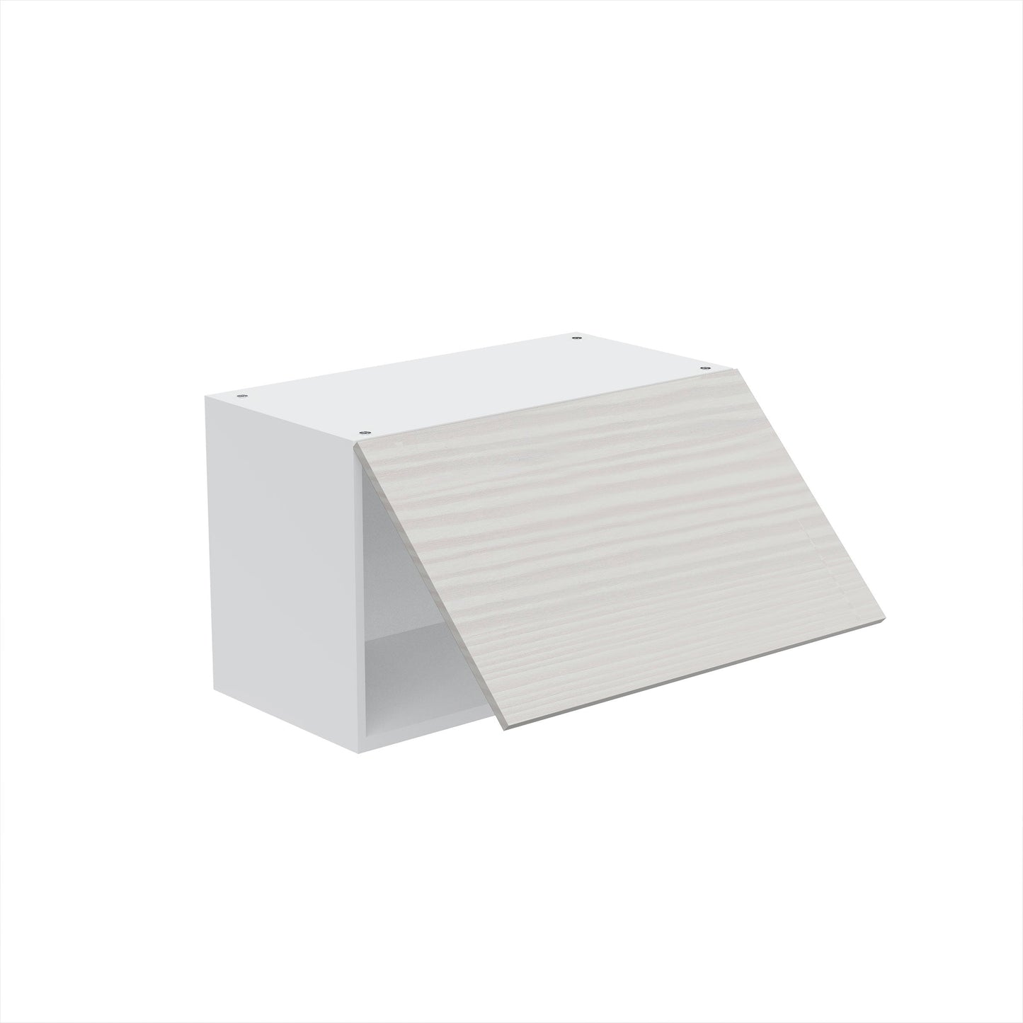 RTA - Pale Pine - Horizontal Door Wall Cabinets | 24"W x 15"H x 12"D