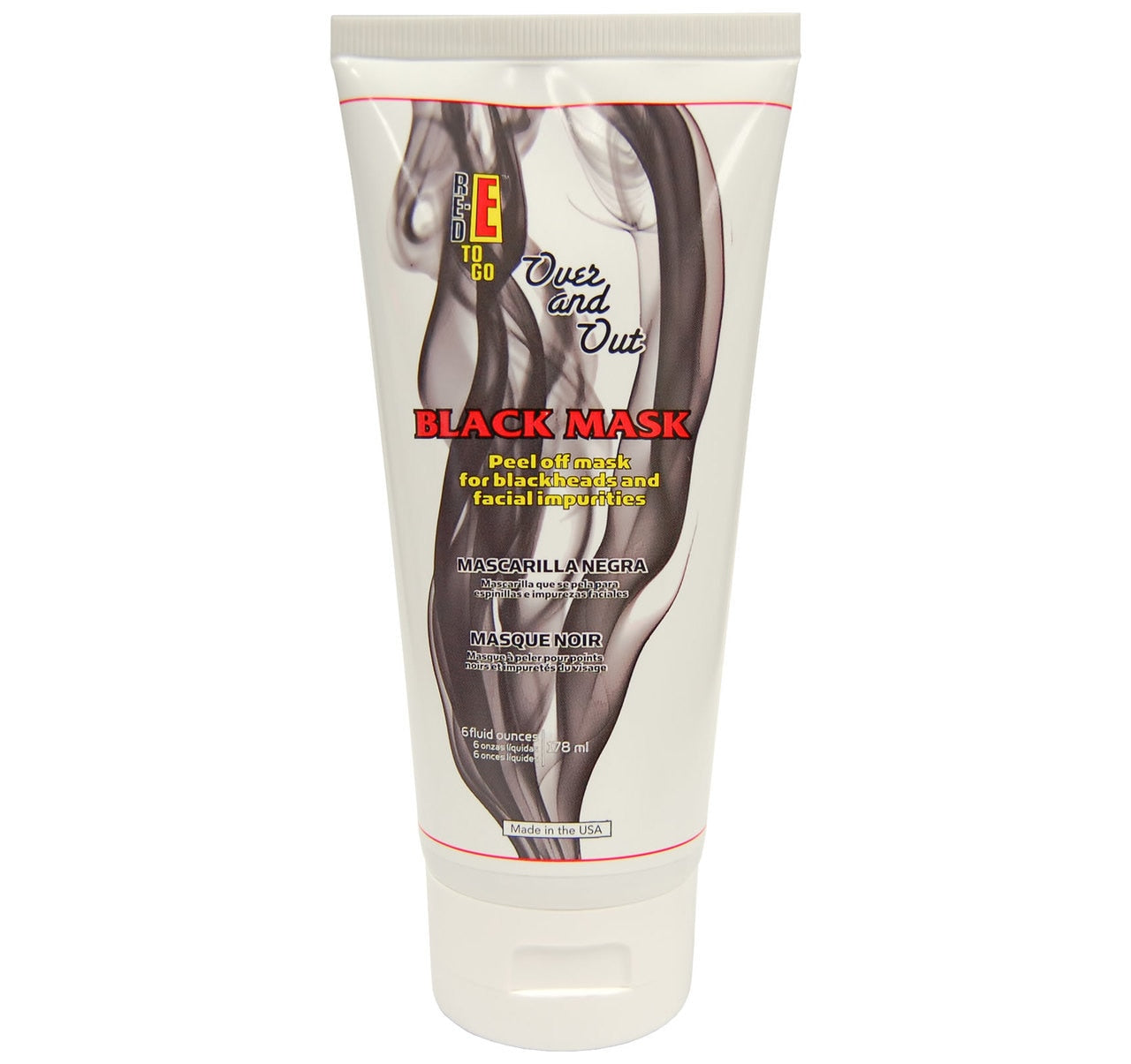 Red E To Go Over and Out Black Mask 6oz