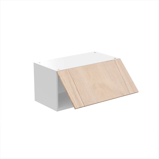 RTA - Rustic Oak - Horizontal Door Wall Cabinets | 24"W x 12"H x 12"D