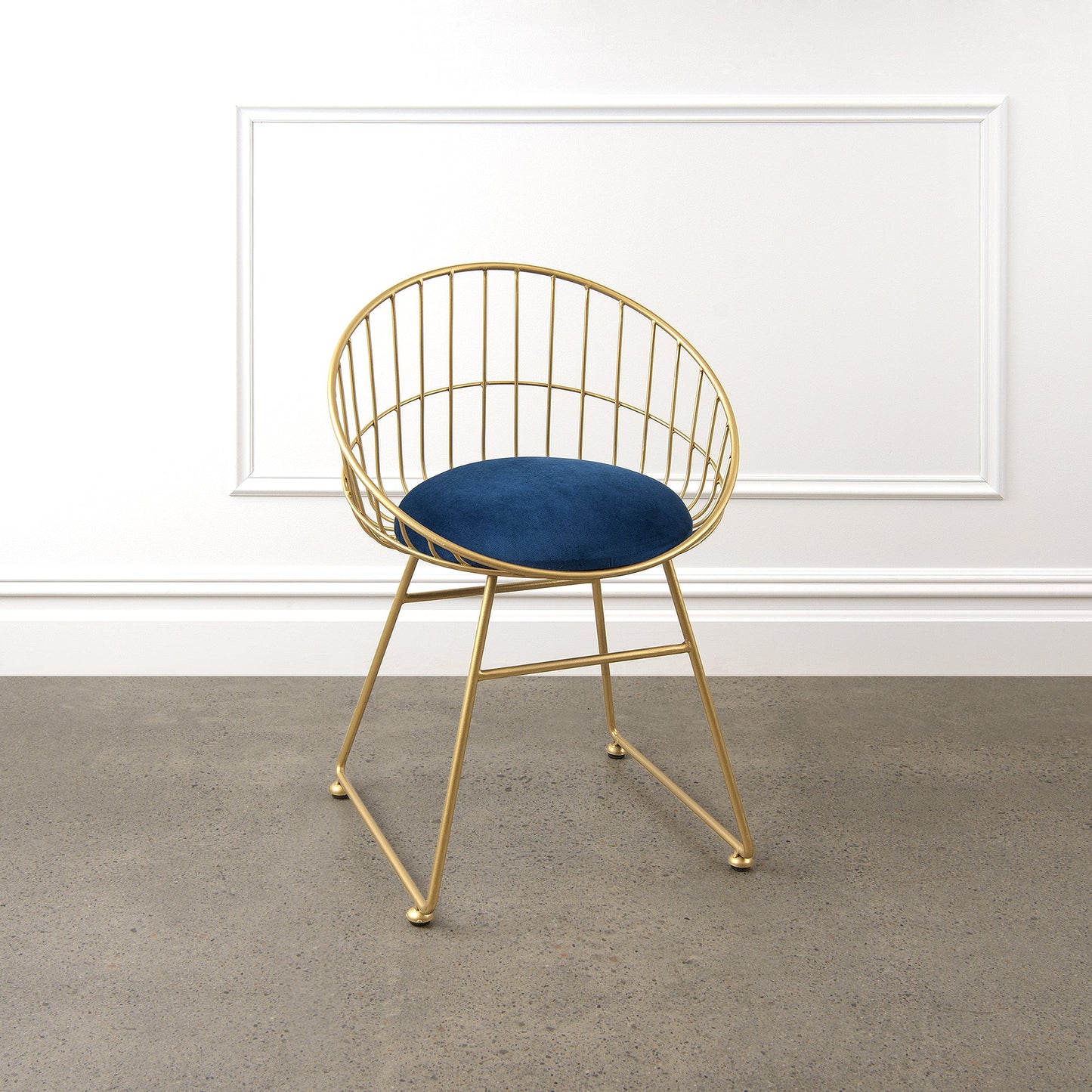 Annabelle Round Velvet Cushion Chair