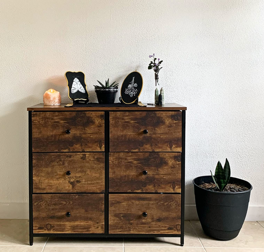 Dresser for Bedroom, Chest of Drawers, 6 Drawer Dresser