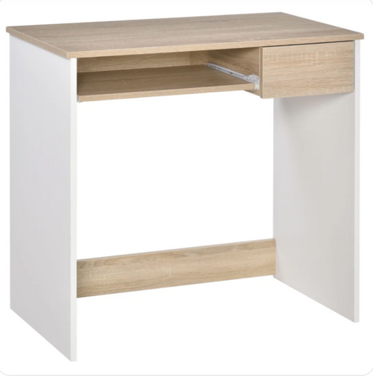 Children's Homework and Computer Desk | Storage | Natural & White | 6 Years+