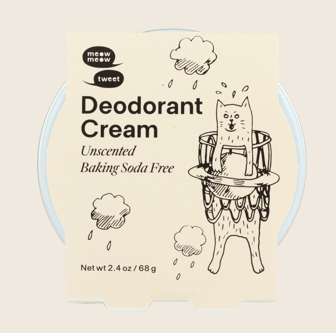 Meow Meow Tweet Baking Soda-Free Deodorant Cream