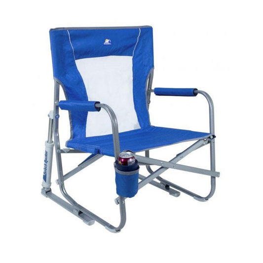 GCI Outdoor Beach Rocker - Lightweight Folding Rocking Chair - Blue