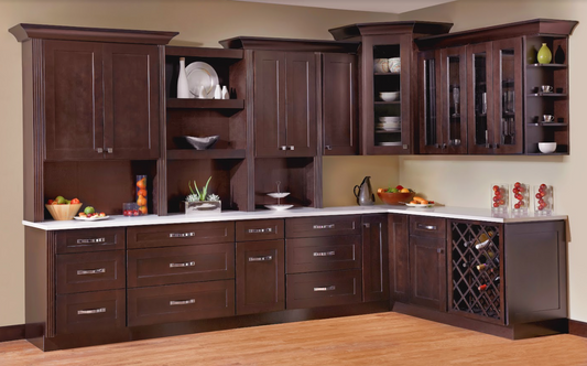 Vanity Base Decorative Door Panel - 20 1/2W x 29H - Aria Shaker Espresso - RTA