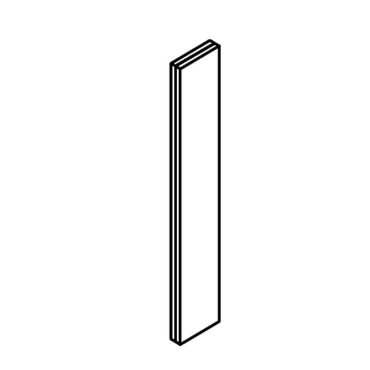 Wall Filler - RTA Cabinet - Lacquer White | 6"W x 42"H x 0.62"D