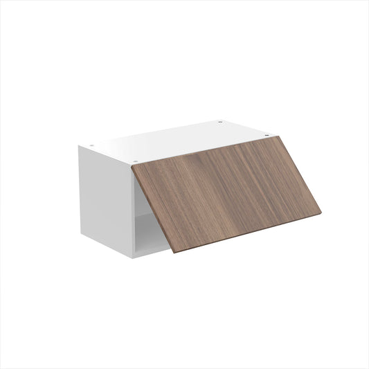 RTA - Walnut - Horizontal Door Wall Cabinets | 24"W x 12"H x 12"D