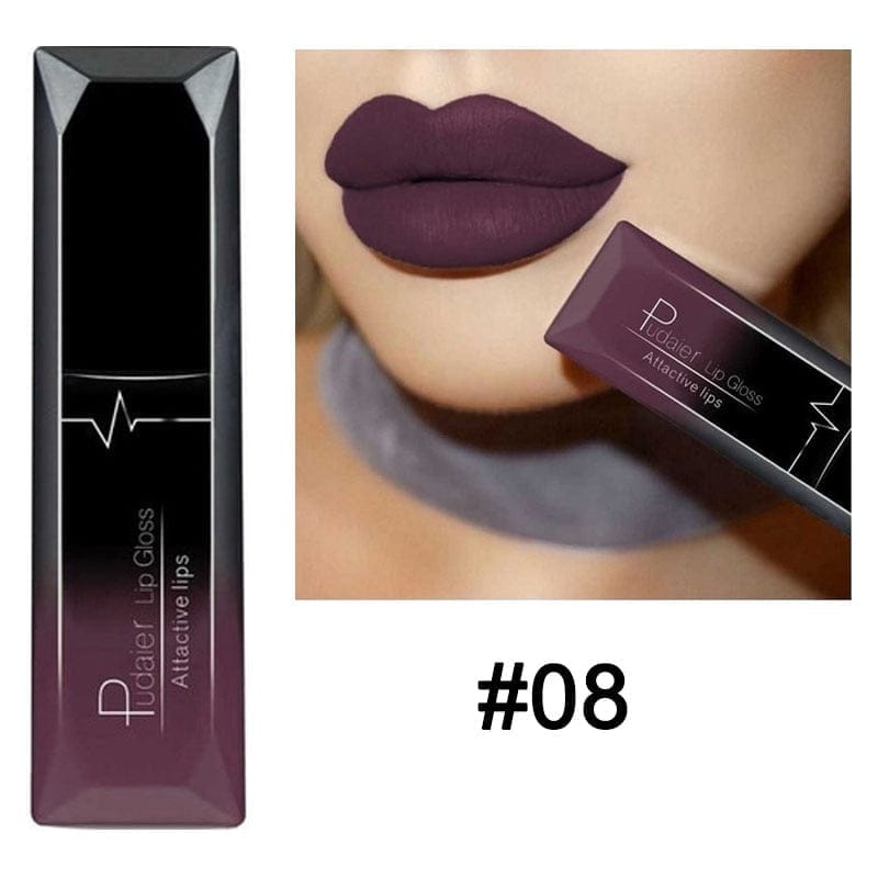 Waterproof Nude Matte Velvet Glossy Lip Gloss Lipstick Lip Balm BENNYS