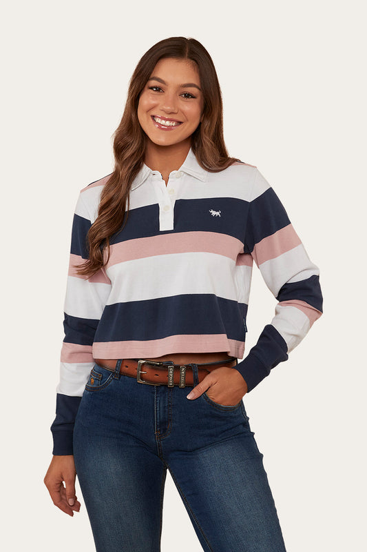 Meredith Womens Rugby Jersey - Rosey Pink