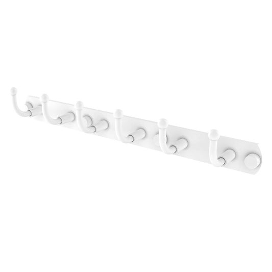 Allied Brass Skyline Collection 6 Position Tie and Belt Rack, 1020-6-WHM