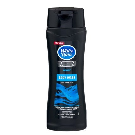White Rain Men's Body Wash, Cool Ocean Wave - 12 Oz
