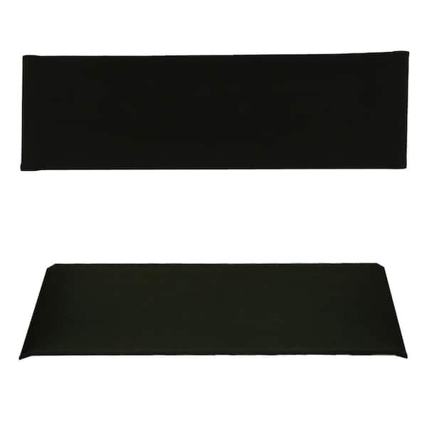 Directors Chair Cover Black Replacement Canvas Fade Resistant (Cover Only)