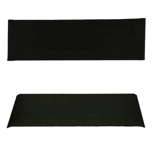 Directors Chair Cover Black Replacement Canvas Fade Resistant (Cover Only)