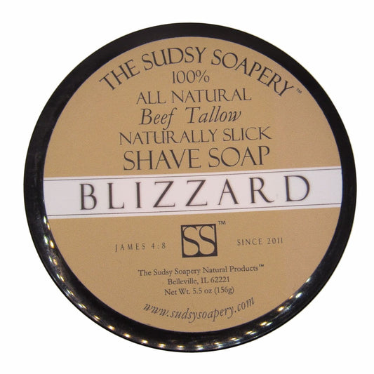 Blizzard Shaving Soap (Tallow) - by Sudsy Soapery (Pre-Owned)