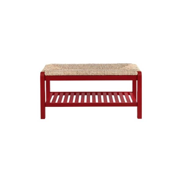 Backless Entryway Bench With Shoe Storage Farmhouse-style, Chili