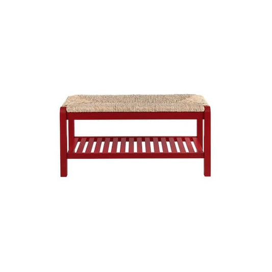 Backless Entryway Bench With Shoe Storage Farmhouse-style, Chili