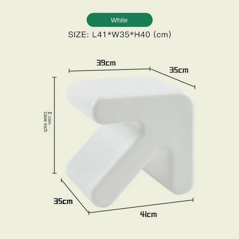Colourful Thickened Plastic Arrow Shape Stool - The House Of BLOC