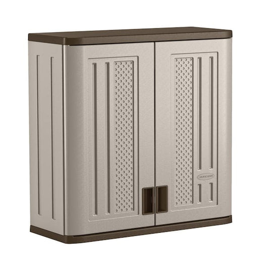 Wall Mounted Garage Cabinet 1-Shelf in Platinum 30  x 30  x 12