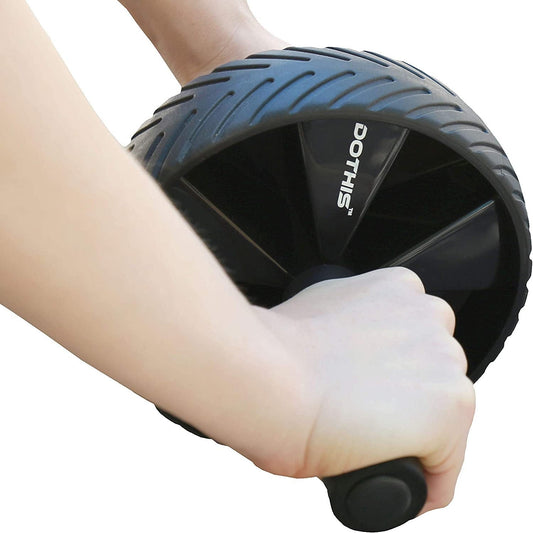 DOTHIS Ab Roller - Ab Wheel Exercise Equipment with Knee Mat, Home Gym Fitness for Core Workout, Home Workout Strength Training Equipment for Abdominal Fitness Trainer, Exercise Machine for Abs W/Pad