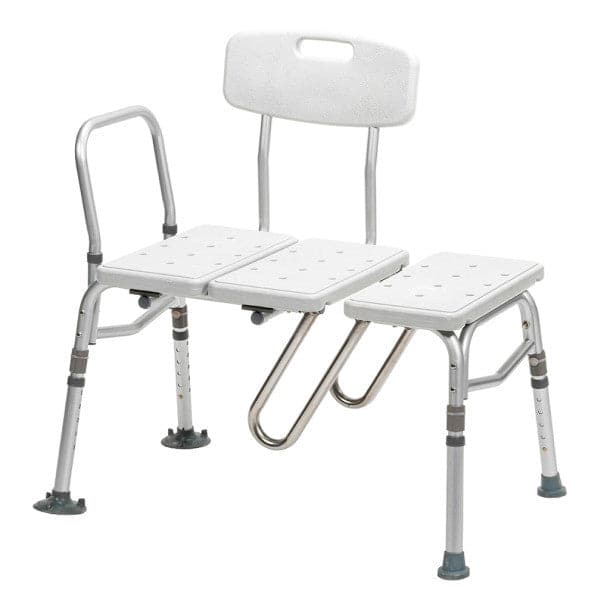 Drive Medical Splash Defense Transfer Bench with Curtain Guard Protection