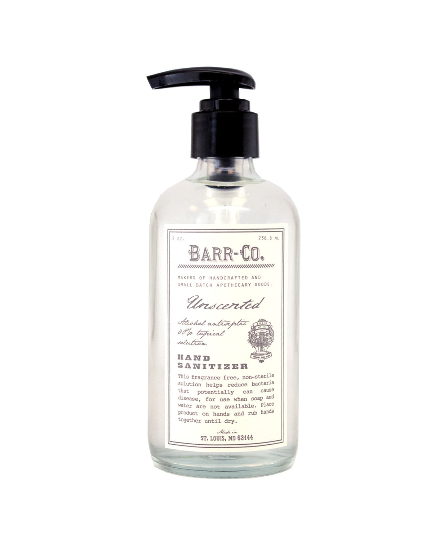 Unscented Hand Sanitizer 8oz Pump