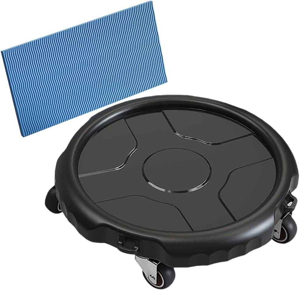 KITCISSL Ab Roller Side Shaper Ab Machine for Home, Exercise Equipment Ab Wheel Roller with Knee Mat, Smooth Bearing Sliding Disc Fitness Mute Gym Equipment for Adults (Color : Pink)