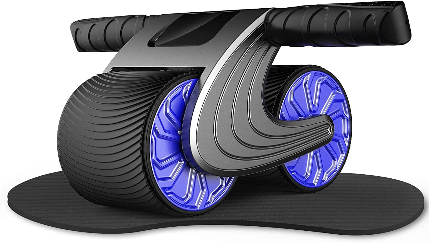 LI NS AB Roller Wheel Abs Workout Equipment Exercise Roller Wheel Kit with Knee Pad LED Display Automatic Rebound - Home Gym Equipment for Men Women Core Workout Abdominal Exercise Rollers