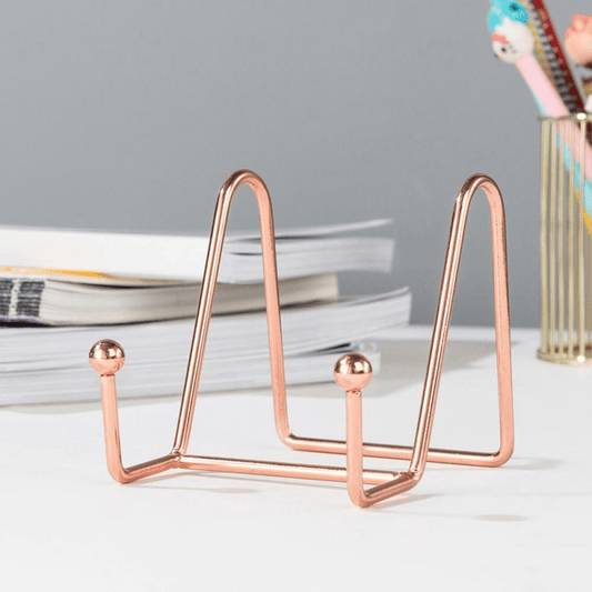 Magazine Iron Decorative Rack Bookshelf Simple Art Display Stand Multipurpose Picture Frame Holder Furniture > Cabinets & Storage > Magazine Racks Magazine S Rose Gold