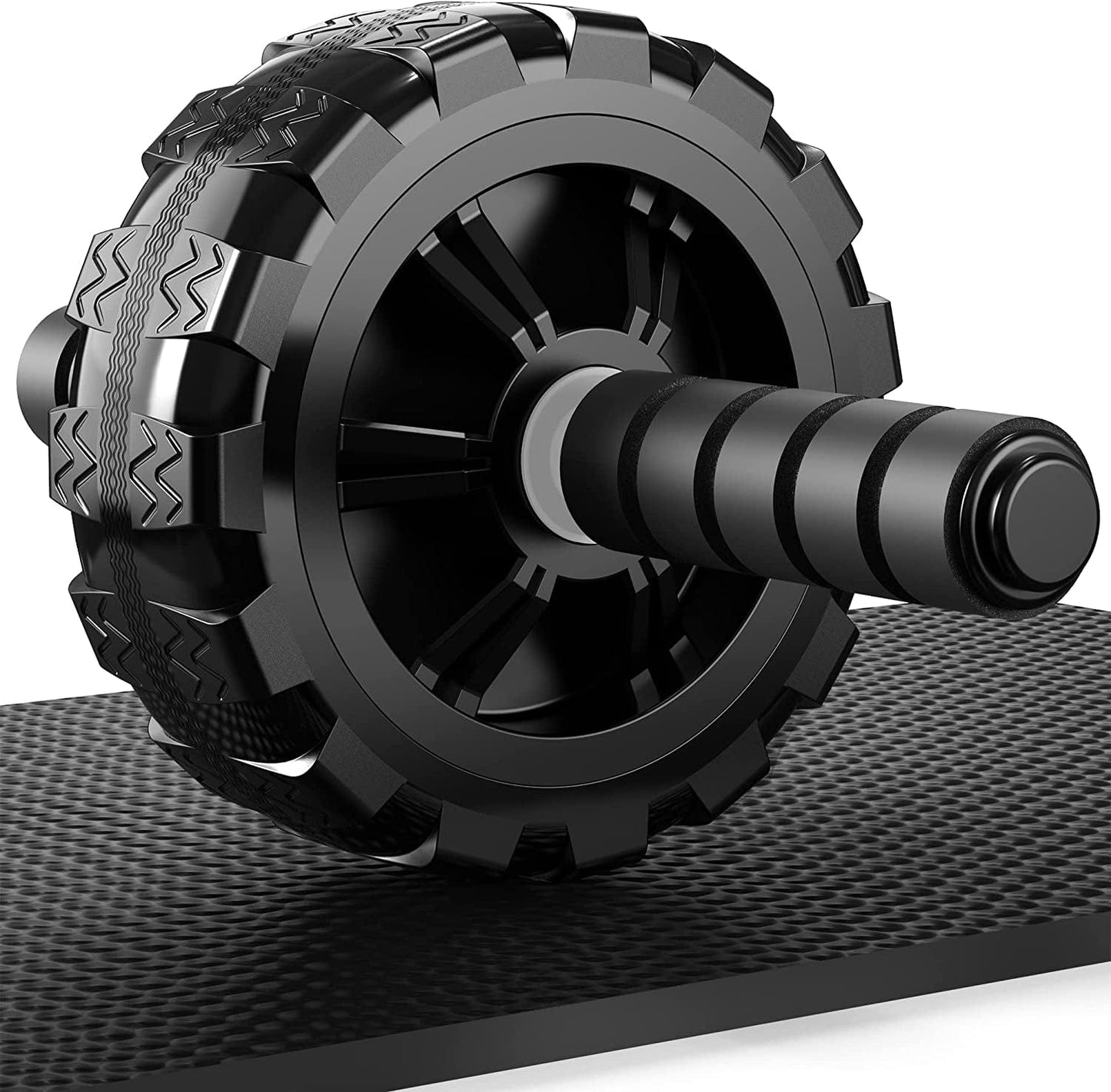 PACEARTH Ab Roller Wheel for Abs Workouts, 880 Lbs Weight Capacity No Noise Ab Wheel Exercise Equipment with Knee Pad for Home Gym Core Workout, Abdominal Exercise Trainer for Men Women