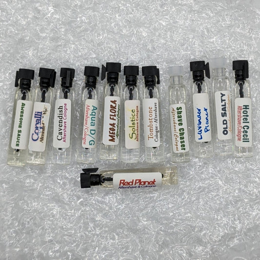 Misc. Lot of 12 Sample Aftershave Splashes - by Phoenix Artisan Accoutrements (Pre-Owned)