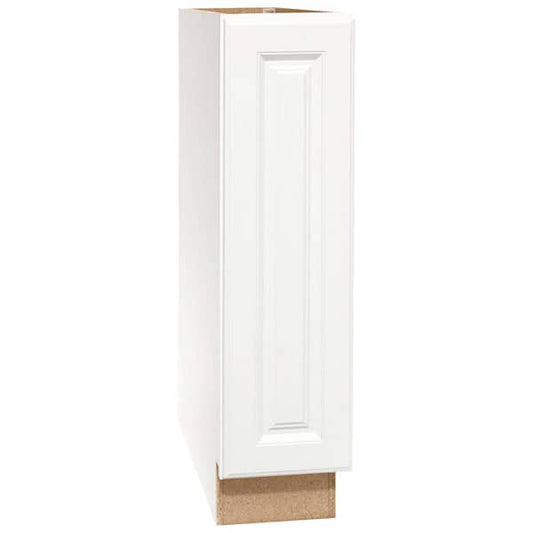 9" x 34.5" x 24" Kitchen Cabinet Raised Panel Framed, Satin White