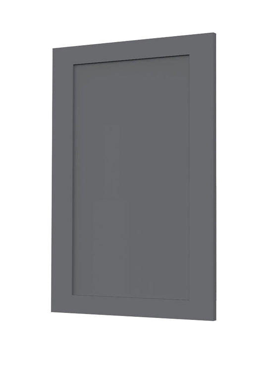 RTA - Grey Shaker - Base End Panels | 0.6"W x 34.5"H x 24"D