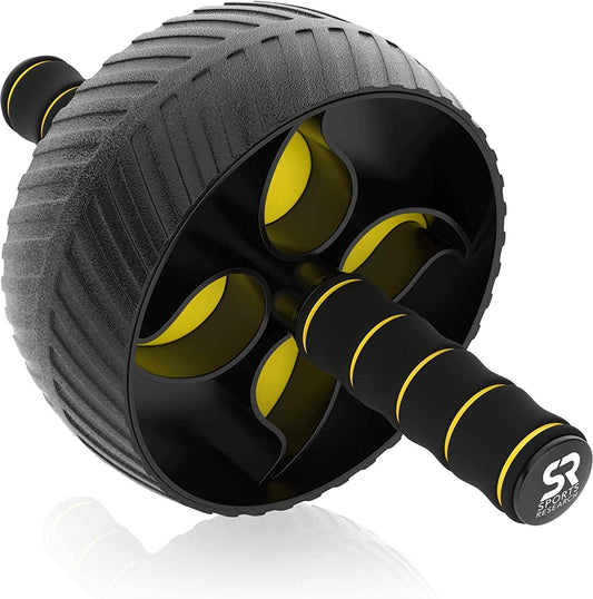 Sports Research Sweet Sweat Ab Roller for Abs Workout, Ab Roller Wheel Exercise Equipment for Core Workout, Ab Wheel Roller for Home Gym, Ab Workout Equipment for Abdominal Exercise