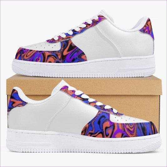 Men - Trip Low-Top Leather Sports Sneakers - unisex basketball shoes at TFC&H Co.