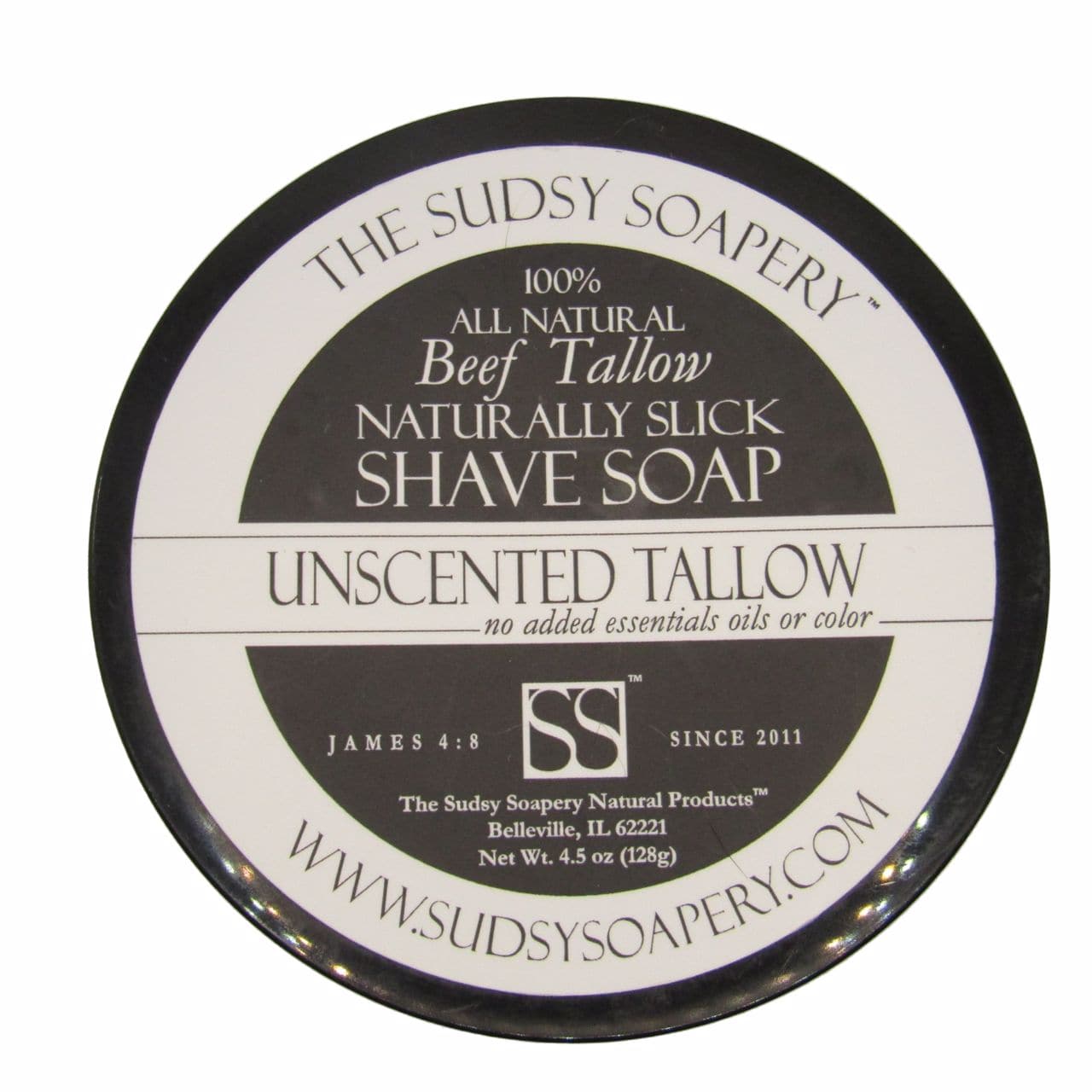 Unscented Shaving Soap (Tallow) - by Sudsy Soapery (Pre-Owned)