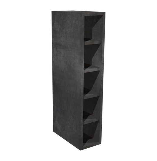 RTA - Rustic Grey - Wine Rack Cabinet | 6"W x 30"H x 12"D